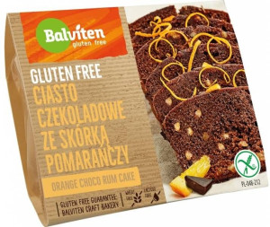 Ciasto czekoladowe ze skórką pomarańczy bezglutenowe 220 g - Balviten