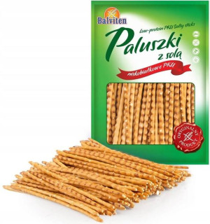 Paluszki z solą niskobiałkowe PKU bezglutenowe 70 g - Balviten
