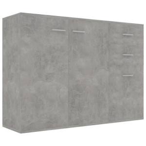 Komoda, szarość betonu, 105 x 30 x 75 cm, płyta wiórowa