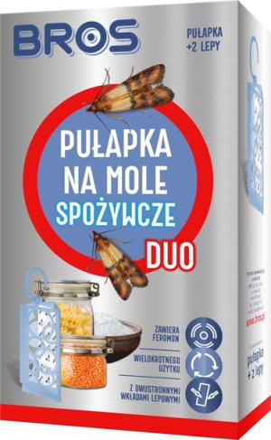 Bros Pułapka Lep Na Mole Spożywcze Duo + 2 Wkłady