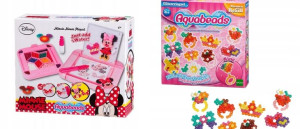 Koraliki Aquabeads  Myszka Minnie ZESTAW XL plus Błyszczące Pierścionki