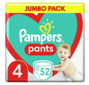 Pampers Pants 4 (9-15 kg) Pieluchomajtki 52 sztuk