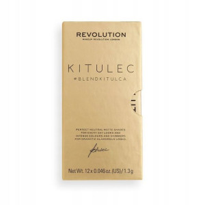 Makeup Revolution Paleta cieni satynowe KITULEC