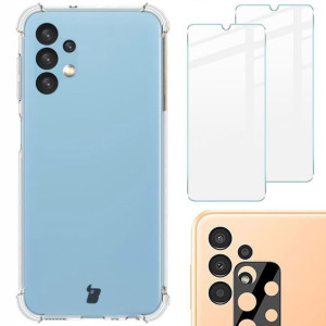 Etui + 2x szkło + obiektyw Bizon do Galaxy A13 4G