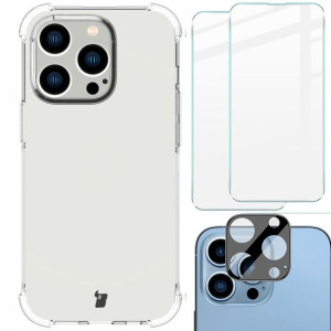 Etui + 2x szkło + obiektyw Bizon do iPhone 14 Pro