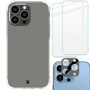 Etui +2x szkło+obiektyw Bizon do iPhone 14 Pro Max