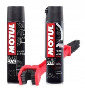 Zestaw Do Czyszczenia Łańcucha Szczotka Smar Motul