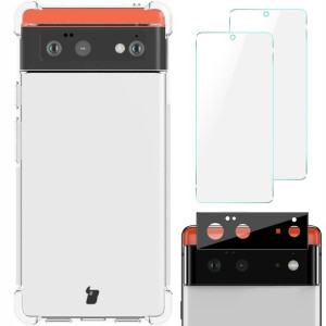 Etui + 2x szkło + obiektyw Bizon do Google Pixel 6