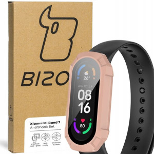 Etui ze szkłem Bizon Case do Xiaomi Mi Band 7