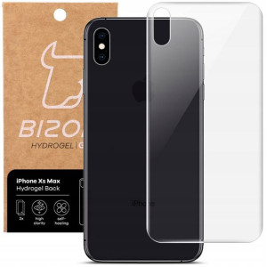 Folia na tył do iPhone Xs Max, Bizon Hydrożel, x2