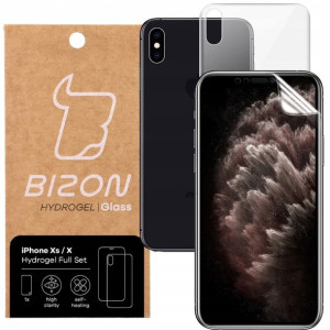 Folia na tył i przód do iPhone Xs / X, Bizon