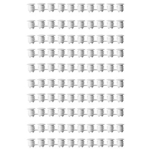 IKEA VARIERA Zaślepka maskująca do mebli białe 100sztuk średnica 5mm