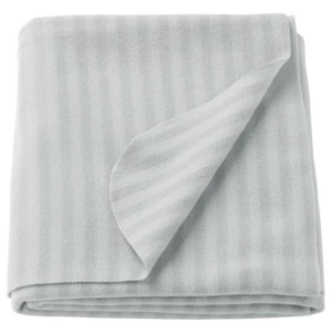 IKEA VITMOSSA Szary pled koc narzuta polarowy materiał 120x160cm