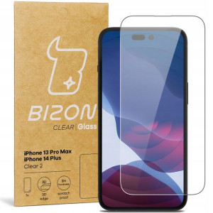 Szkło Bizon Clear 2 do iPhone 14 Plus/13 Pro Max