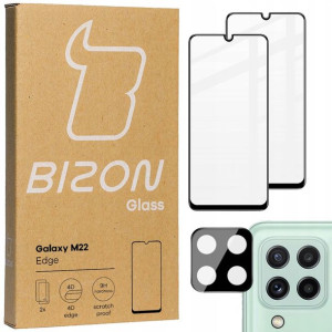 Szkło Bizon do Galaxy M22 / A22 4G + na aparat