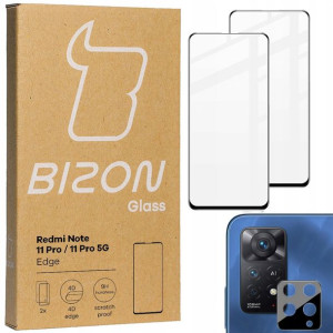 Szkło Bizon do Redmi Note 11 Pro/ 5G + na aparat