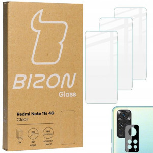 Szkło hartowane +aparat Bizon do Redmi Note 11S 4G