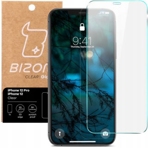Szkło hartowane Bizon do iPhone 12/ 12 Pro, szybka