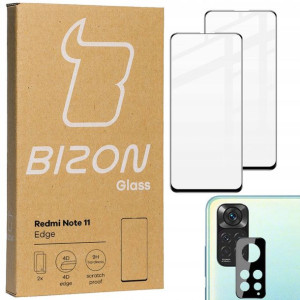 Szkło hartowane Bizon do Redmi Note 11 + na aparat