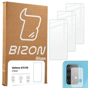 Szkło hartowane do Galaxy A72, Bizon Glass Clear