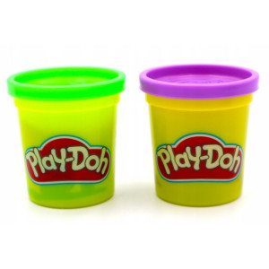 Ciastolina play-doh masa plastyczna 2 tuby 168g - zielony + fioletowy