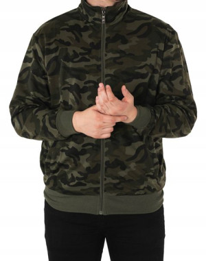 Bluza Bawełniana Męska Moro Rozsuwana 2750-02 r L