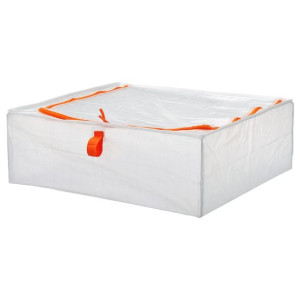 IKEA PARKLA pojemnik na ubrania 55x49x19cm torba pudełko na pościel