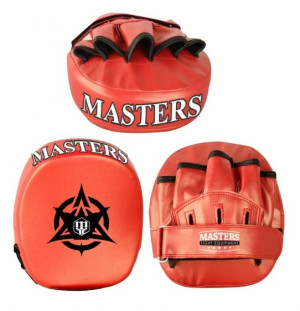 Tarcze bokserskie Łapy trenera packi trenerskie MASTERS ŁZ-MINI-RED NEW