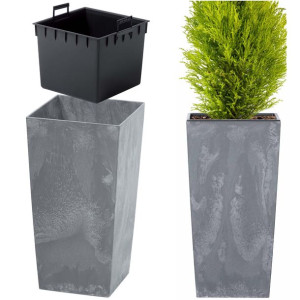 Doniczka Donica Ogrodowa Beton Efekt Duża Kwadrat 50 cm
