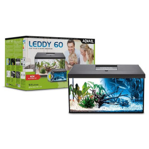 Aquael Leddy 60 Day&night Black 2.0 - Zestaw Akwariowy