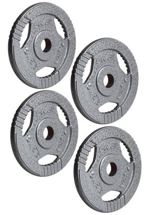 HMS Obciążenia Żeliwne Talerze Hammertone 4x2,5 kg