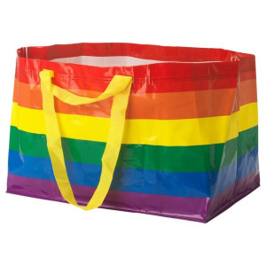 IKEA STORSTOMMA Duża torba kolorowa 55x37x35cm pojemność 71l