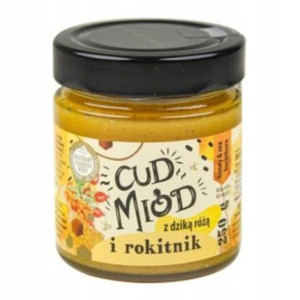 Bartnik Cud miód z dziką różą i rokitnik 250g
