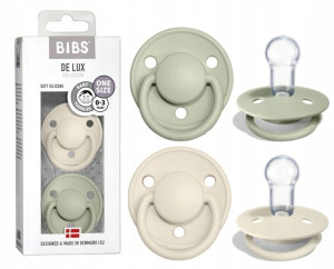 Bibs De Lux Smoczek Uspokajający 0-36 Silikon 2pak