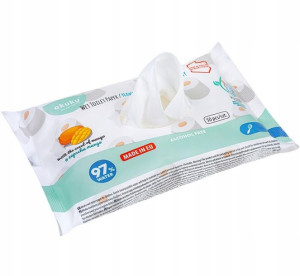 Akuku Nawilżany Papier Toaletowy Chusteczki 50szt