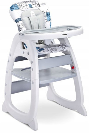 Caretero Homee Krzesełko Do Karmienia Stolik Grey