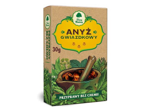 Przyprawa Anyż Gwiazdka 30g Dary Natury