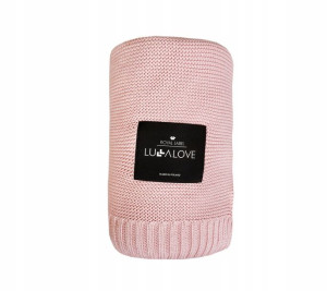 Lullalove Koc Bambus Kocyk 80x100 Pudrowy Róż