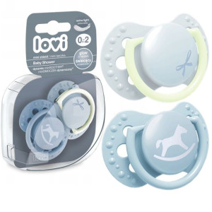 Lovi Smoczek Uspokajający Baby Shower 0-2m 2 Szt