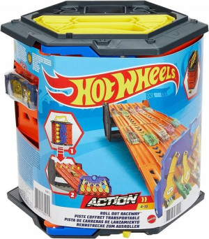 Mattel Hot Wheels Rozwijany Tor Wyścigowy Garaż + Autko GYX11