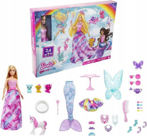Mattel Barbie Kalendarz Adwentowy Kraina Fantazji HGM66