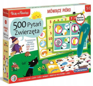 Clementoni Mówiące Pióro 500 Pytań Zwierzęta 50649