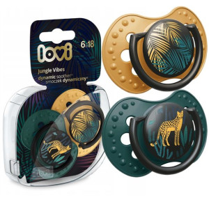 LOVI Smoczek Uspokajający JUNGLE VIBES 6-18 m 2szt 22/903 BOY