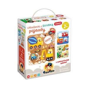 Czuczu Puzzle Z Dziurką Pojazdy Dla Malucha 2+