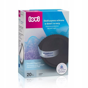 LOVI Wkładki Laktacyjne DISCREET 20 Czarne 19/611