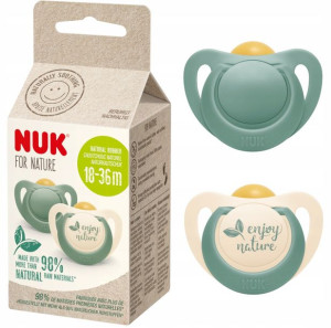 Nuk Smoczek Lateksowy Uspokajający For Nature 18-36m 2szt 737877 Green
