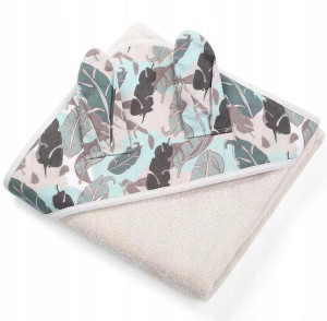 Babyono Okrycie Kąpielowe Ręcznik 100x100 Frotte