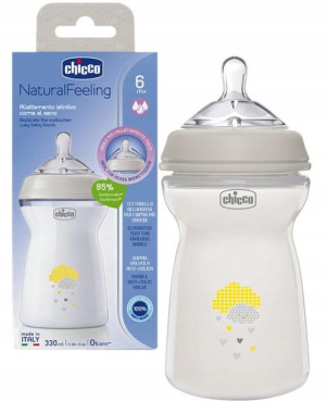 Chicco Butelka Antykolkowa Natural Feeling 330ml