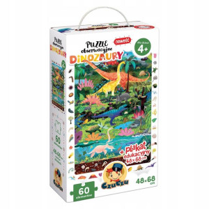 Czuczu Puzzle Obserwacyjne Dinozaury 60 Elementów 4+ 0944