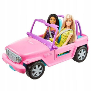Barbie Jeep Auto Terenowe + 2 Lalki GVK02